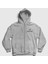 Unisex Gri Badgalriri Rihanna Fermuarlı Kapüşonlu Sweatshirt 1