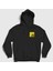 Unisex Siyah Javascript Coder Programmer Developer Yazılımcı Kapüşonlu Sweatshirt 1