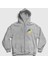 Unisex Gri Logo Python Developer Yazılımcı Fermuarlı Kapüşonlu Sweatshirt 1