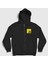 Unisex Siyah Javascript Coder Programmer Developer Yazılımcı Fermuarlı Kapüşonlu Sweatshirt 1
