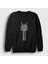 Unisex Siyah Skeleton Hand Guitar Music Rock Sweatshirt 1