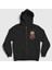 Unisex Siyah Threat Level Dizi The Office Fermuarlı Kapüşonlu Sweatshirt 1