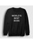 Unisex Siyah Worlds Best Boss The Office Sweatshirt 1
