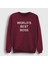 Unisex Bordo Worlds Best Boss The Office Sweatshirt 1