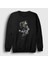 Unisex Siyah Dövme Tattoo Artist Skull Sweatshirt 1