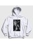 Unisex Beyaz Grayscale Chris Hemsworth Kapüşonlu Sweatshirt 1