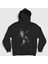 Unisex Siyah Grayscale Chris Hemsworth Kapüşonlu Sweatshirt 1