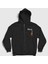 Unisex Siyah Merry Christmas Funny Yılbaşı Fermuarlı Kapüşonlu Sweatshirt 1