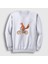 Unisex Beyaz Bicycle Fox Tilki Sweatshirt 1