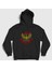 Unisex Siyah Eagle Mma Ufc Islam Makhachev Kapüşonlu Sweatshirt 1