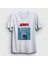 Unisex Beyaz Poster Shark Film Jaws T-Shirt 1