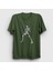 Unisex Haki Skeleton Guitarist Music Rock T-Shirt 1