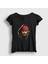 Kadın Siyah Johnny Depp Captain Jack Sparrow T-Shirt 1