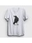 Unisex Beyaz Raven Kuzgun T-Shirt 1