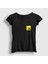 Kadın Siyah Javascript Coder Programmer Developer Yazılımcı T-Shirt 1