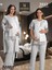 3022 Özel Tasarım Lohsa Pijama Takımı 3'lü Set 3