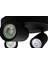 Siyah Richi Rich 3lü Spot Modern Aydınlatma GU10 LED Ampul Dahil Gün Işığı 3000K 5