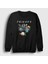 Unisex Siyah American Adult Cartoon Series V2 Friends Sweatshirt 1