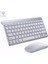Casper Vıa T7D Uyumlu Kablosuz Wireless Taşınabilir Klavye Mouse Set Q Klavye Beyaz 1