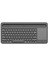 Apple iPad Pro 11 A2013 A1934 A1980 A1979 Uyumlu Kablosuz Standlı Şarjlı Bluetooth Touchpad Klavye Siyah 2