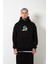 Oversize The Süper Mario Baskılı Kapüşonlu Sweatshirt Siyah 4