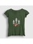 Kadın Haki Forest Fox Tilki T-Shirt 1