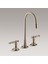 Kohler Kollu Kulplu Üç Delikli Bar Lavabo Musluğu K-118-4-BV 1