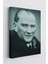 Atatürk Portre Tablosu Mustafa Kemal Atatürk Dikdörtgen Dekoratif Kanvas Tablo 1