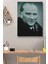 Atatürk Portre Tablosu Mustafa Kemal Atatürk Dikdörtgen Dekoratif Kanvas Tablo 3