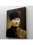 Atatürk Portre Tablosu Mustafa Kemal Atatürk Dikdörtgen Dekoratif Kanvas Tablo 1