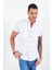 Beyaz Kısa Kol Erkek Gömlek | MJ22S111153 2