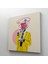 Çizgi Roman Kahramanı Kahvesini Yudumluyor Pop Art Kanvas Tablo 1