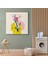 Çizgi Roman Kahramanı Kahvesini Yudumluyor Pop Art Kanvas Tablo 3