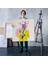 Çizgi Roman Kahramanı Kahvesini Yudumluyor Pop Art Kanvas Tablo 5