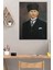 Atatürk Portre Tablosu Mustafa Kemal Atatürk Dikdörtgen Dekoratif Kanvas Tablo 3