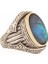 Okyanus Sedefi Taşlı Oval Model Gümüş Yüzük 20 3