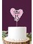 Sweet 15 Pembe-Siyah Pasta Süsü Kalın Kağıt 1