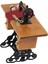 Ahşap Dollhouse Minyatür Dikiş Makinesi Mini Mobilya Oturma Odası Çok Molor (Yurt Dışından) 2