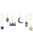 Ramazan Temalı Büyük Boy Altın Yaldızlı Varaklı Asma Süs 6 Lı 1