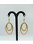 Handmade El Yapımı Mat Gold Sallantılı Tasarım Kadın Küpe 1
