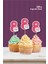 Unicorn Temalı * 8 Sekiz Yaşında Cupcake Süsü '10LU 1