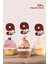 Safari Hayvanları Pastel 9 Yaşında Cupcake Süsü *10'lu Kalın Kağıt 1