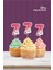 Unicorn Temalı * 7 Yedi Yaşında Cupcake Süsü '10LU 1