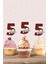 Safari Hayvanları Pastel 5 Yaşında Cupcake Süsü *10'lu Kalın Kağıt 1