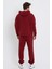 Erkek Jogger 3 Iplik Eşofman Bordo 4