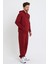 Erkek Jogger 3 Iplik Eşofman Bordo 2