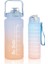 The Bottle Motivasyonel 2li Pipetli Stickerli Su Matarası Su Şişesi Suluk 2LT+900ML Yavrulu Tritan Su Şişesi Suluk Motivasyonset-2 1