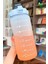 The Bottle Motivasyonel 2li Pipetli Stickerli Su Matarası Su Şişesi Suluk 2LT+900ML Yavrulu Tritan Su Şişesi Suluk Motivasyonset-2 2