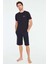 - Erkek Lacivert T-Shirt Şort Takımı 1