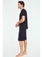 - Erkek Lacivert T-Shirt Şort Takımı 2